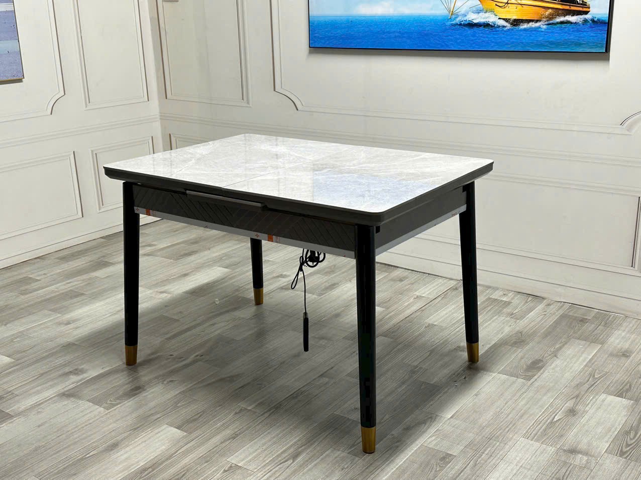 Bàn rút bếp từ 4 chân 1.4m - 1.8m Nội Thất OSCAR 2