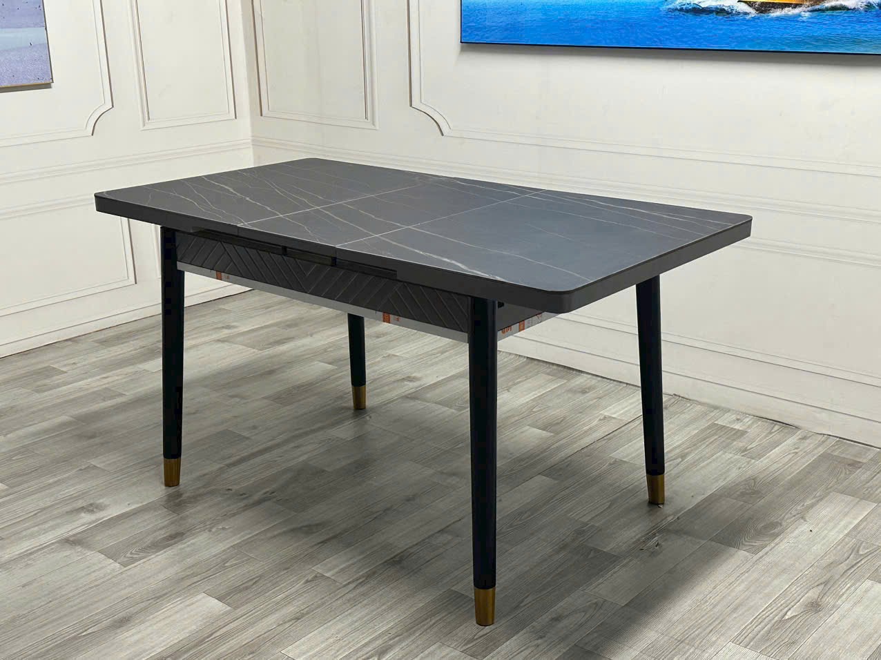 Bàn rút bếp từ 4 chân 1.4m - 1.8m Nội Thất OSCAR 3