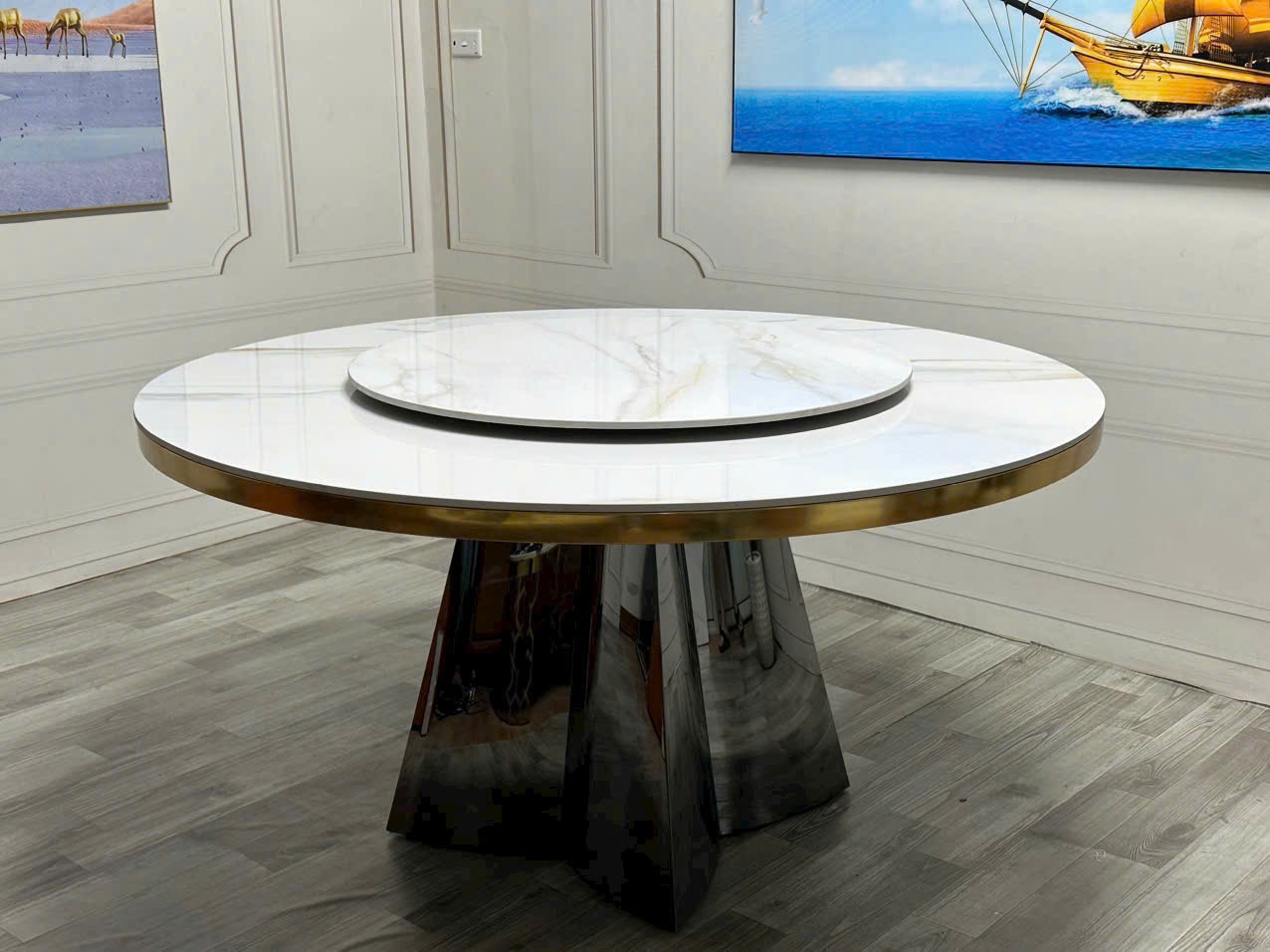 Bàn Tròn D150 Có viền thuộc danh mục bàn tròn của Nội Thất OSCAR 2