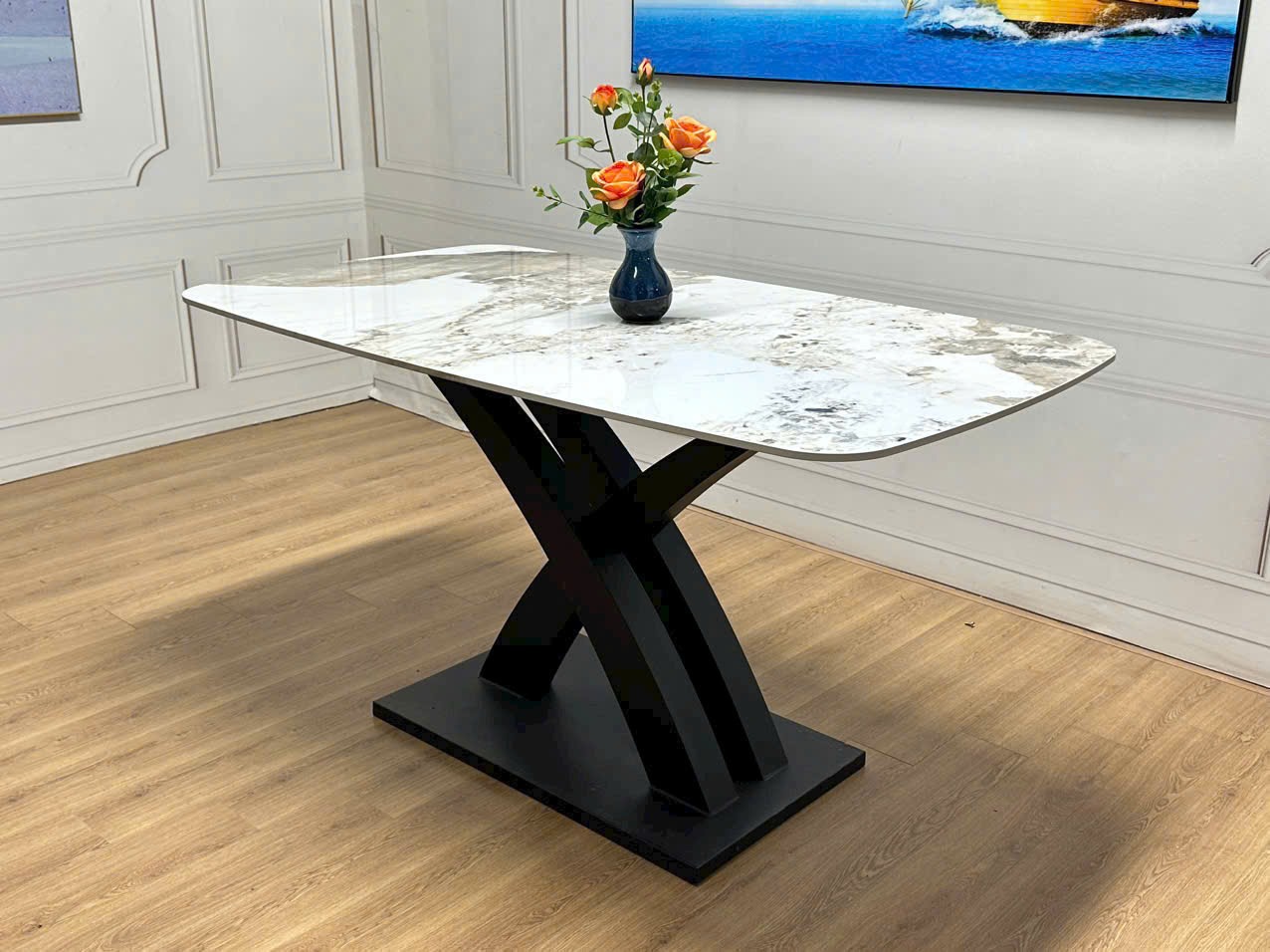 Bàn Chân Chữ X cong thuộc danh mục bàn ăn của Nội Thất OSCAR 2
