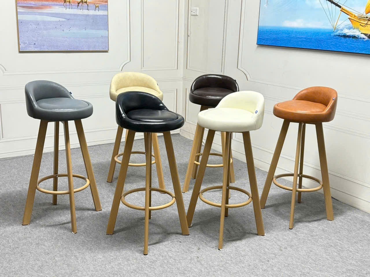 Ghế Bar Gina Chân Cố Định thuộc danh mục Ghế Bar 2
